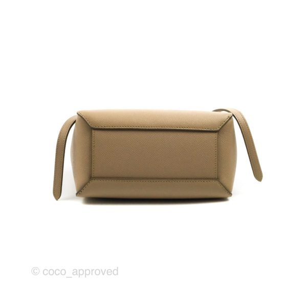 Celine Grained Calfskin Nano Belt Bag Light Taupe Gold Hardware Online now