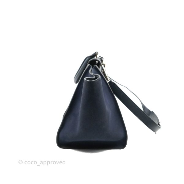 Celine Small Sleek Trapeze Navy Calfskin For Cheap