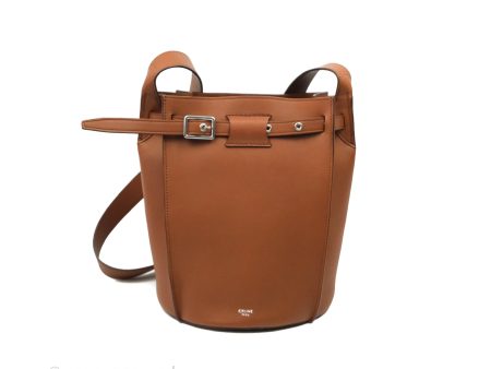 Celine Long Strap Big Bag Brown Bucket Calfskin on Sale