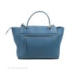 Celine Mini Belt Bag Blue Grained Calfskin Silver Hardware Hot on Sale