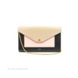 Celine Pocket Envelope Wallet on Chain Beige Pink Black on Sale