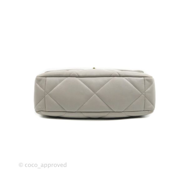 Chanel 19 Medium Grey Mixed Hardware Sale