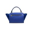 Celine Sleek Small Tri-Color Trapeze Blue Calfskin Online