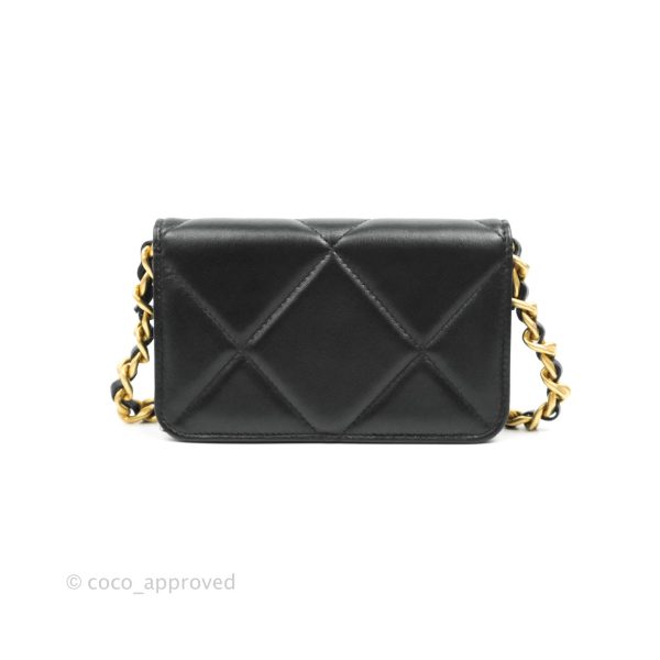 Chanel 19 Clutch With Chain Black Mixed Hardware Online