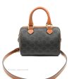 Celine Small Triomphe Canvas Boston Bag Tan Calfskin Sale