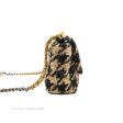 Chanel 19 Medium Tweed Houndstooth Black Beige Mixed Hardware Hot on Sale