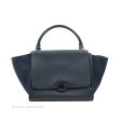 Celine Small Sleek Trapeze Navy Calfskin For Cheap