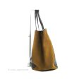 Celine Large Cabas Phantom Brown Suede Black Calfskin Fashion