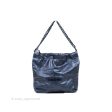 Chanel 22 Small Metallic Midnight Blue Aged Calfskin Midnight Blue Silver Hardware Online Hot Sale