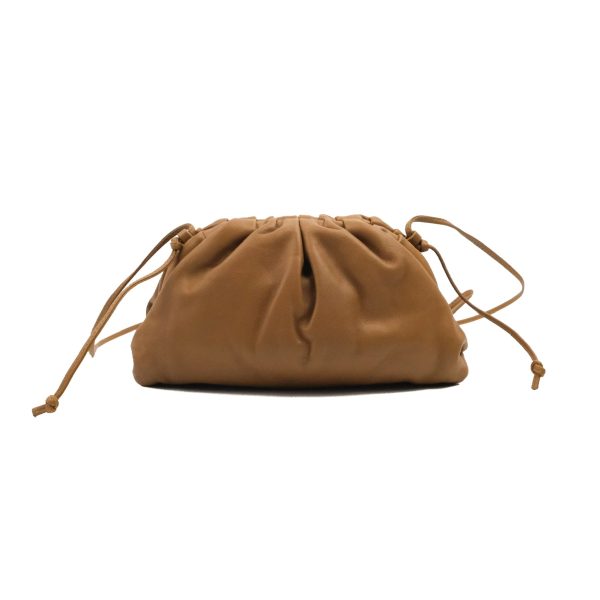 Bottega Veneta Butter Calfskin The Mini Pouch Dark Caramel Online Hot Sale