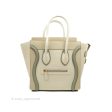 Celine Micro Luggage Handbag Light Beige Smooth Calfskin Gold Hardware Supply