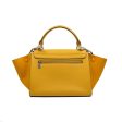 Celine Small Trapeze Bag Mustard Yellow Grained Calfskin Online Hot Sale