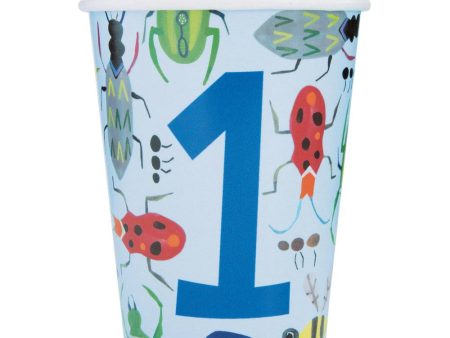 Bug 1st Birthday 9oz Paper Cups, 8ct on Sale