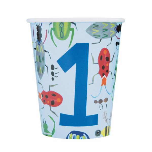 Bug 1st Birthday 9oz Paper Cups, 8ct on Sale