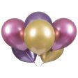 Pink, Purple & Gold Platinum 11  Latex Balloons, 6ct - Assorted For Sale