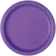 Neon Purple Solid Round 9  Dinner Plates, 16ct Online