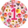 Ladybug 1st Birthday Round 9  Dinner Plates, 8ct Supply