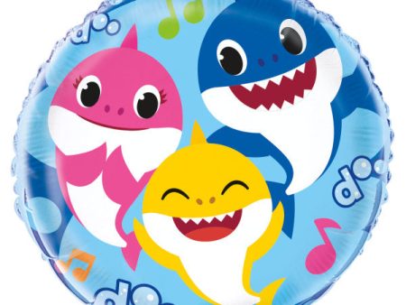 Baby Shark Round Foil Balloon 18 , Packaged Online