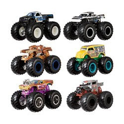 Hot Wheels Monster Trucks 1:64 Demo Doubles 2-Pk Assortment (8) For Sale