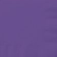 Neon Purple Solid Beverage Napkins, 20ct Online Sale