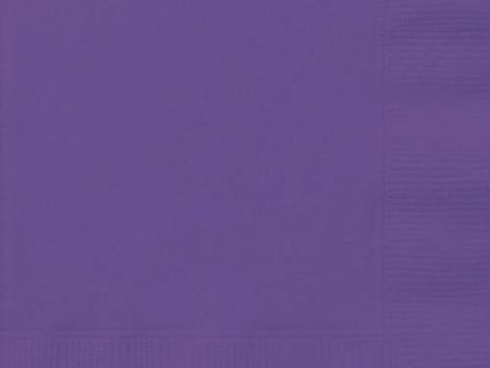 Neon Purple Solid Beverage Napkins, 20ct Online Sale