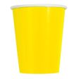 Neon Yellow Solid 9oz Paper Cups, 14ct For Discount