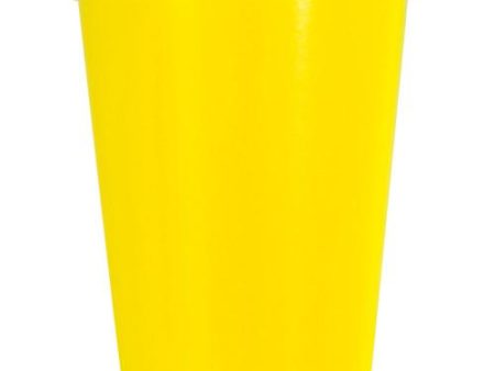 Neon Yellow Solid 9oz Paper Cups, 14ct For Discount