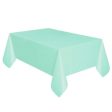 Mint Solid Rectangular Plastic Table Cover, 54 x108  Cheap