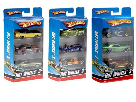 Hot Wheels 3-Pack Car Assortment (12) Online Hot Sale