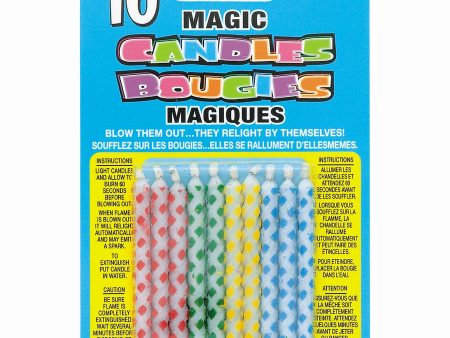 Diamond Dot Magic Birthday Candle, 10ct Fashion