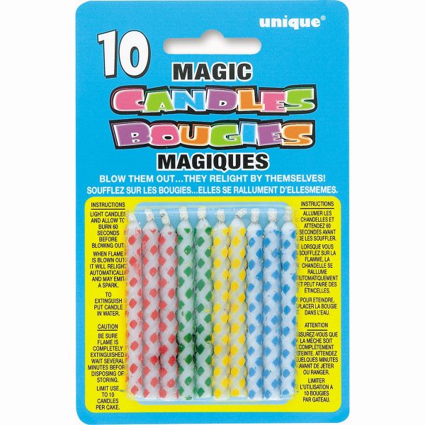 Diamond Dot Magic Birthday Candle, 10ct Fashion