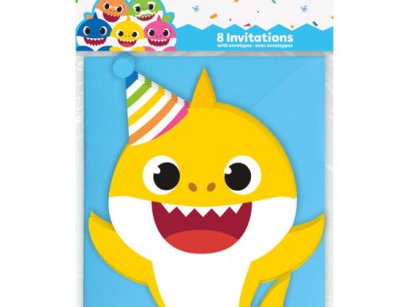 Baby Shark Invitations, 8ct Cheap